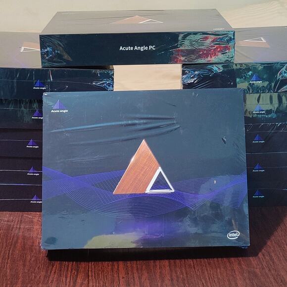Acute Angle Mini PC 8GB RAM 128 GB SSD Win10 Intel N3450 Computer wood case - Picture 3 of 13